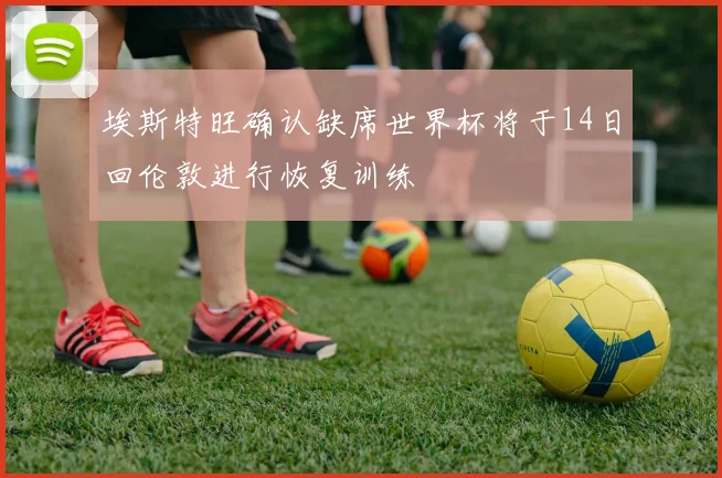 埃斯特旺确认缺席世界杯将于14日回伦敦进行恢复训练